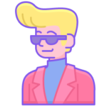 avatar of blond man with quaffed hair