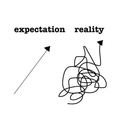 expectations vs reality graphic
